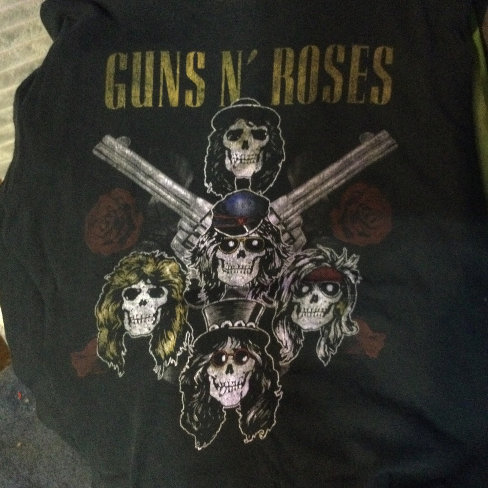 Guns N Roses concert tour shirt not in this life time mens size lrg short sleeve